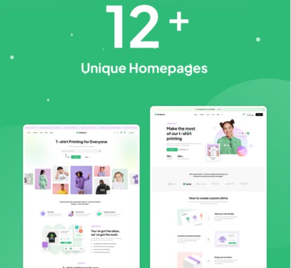 TeeSpace - Print Shop & Custom T-shirt Designer WordPress theme