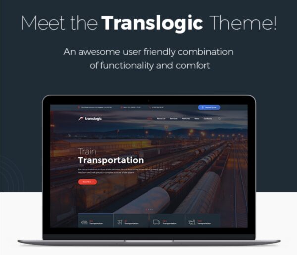 Translogic Logistics & Shipment Transportation WordPress Theme
